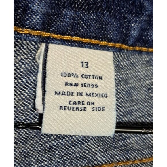 Y2K Flare Jeans Canyon River Blues Womens Juniors Size 13 Dark Wash 100% Cotton - Picture 4 of 9